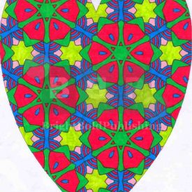 Adult coloring books D4P37 Heart